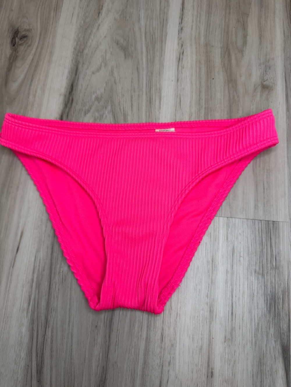 Holister Neon Pink Ribbed Bikini Bottom size XXS